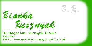 bianka rusznyak business card